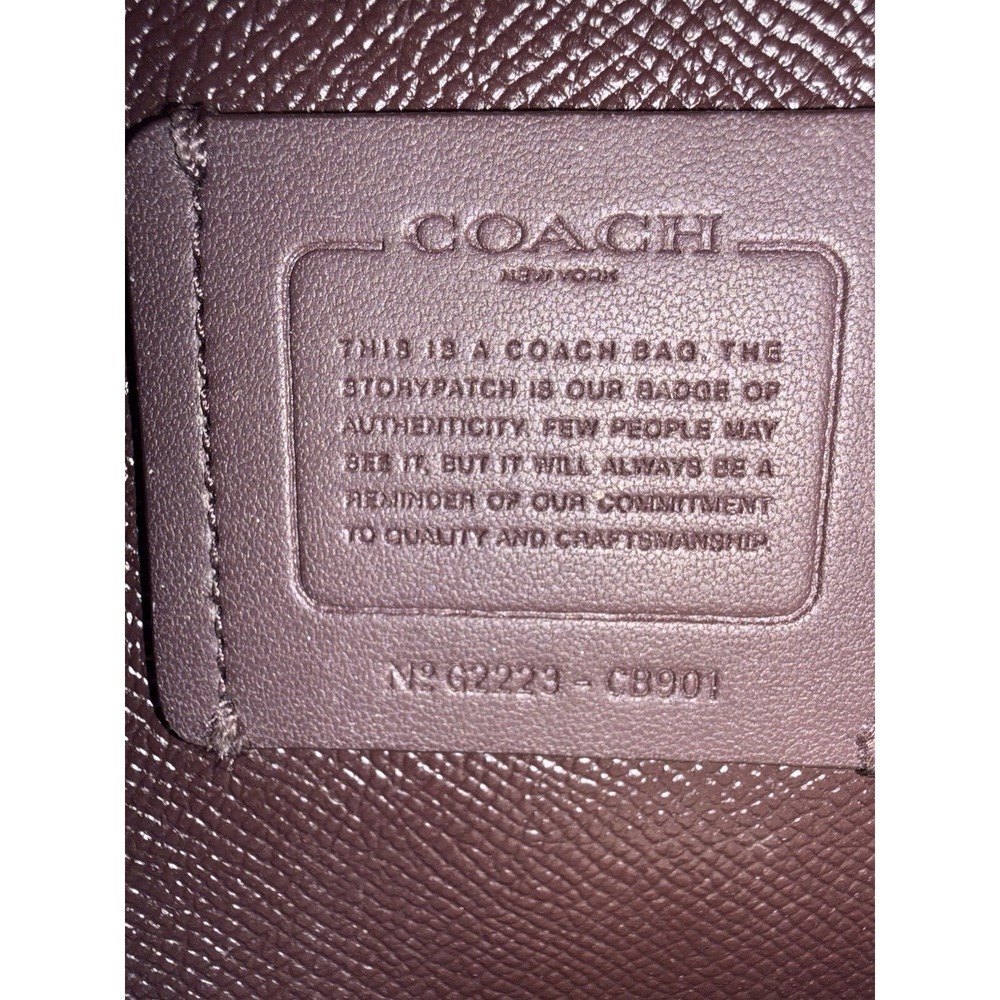 Coach Mollie 22 Crossbody Sunset Pebbled Leather C8901 Retail - Picture 6 of 7